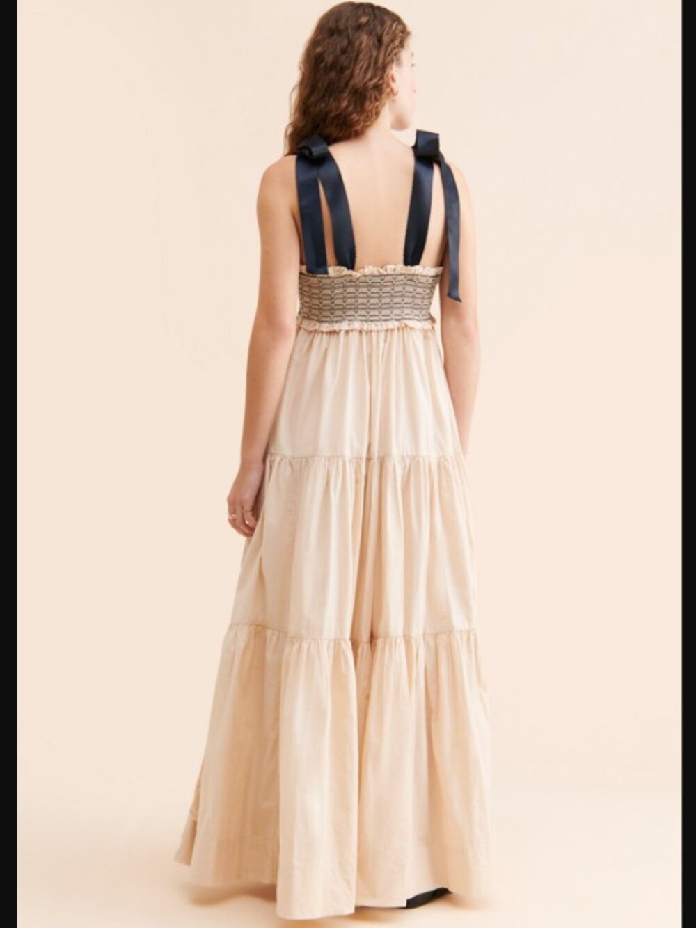 Free People Bluebell Solid Maxi Dress in "Vacation Sand" - Picture 4 of 14
